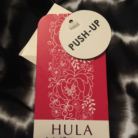 Hula Honey Black/White/Brown Swim Tankini NWT - Picture 4 of 9